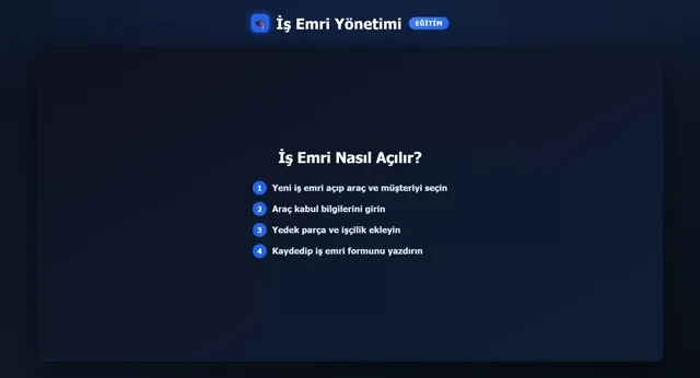 İş Emri — Baştan Sona önizleme