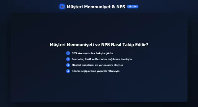 Müşteri Memnuniyet & NPS önizleme