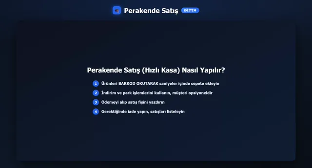 Perakende Satış — Hızlı Kasa önizleme